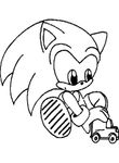 coloriage gratuit Sonic