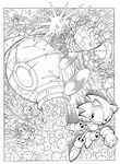 coloriage gratuit Sonic