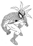 coloriage gratuit Spiderman