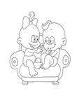 coloriage gratuit enfant Winni Windel