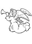 coloriage gratuit Anges
