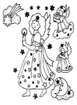 coloriage gratuit Anges