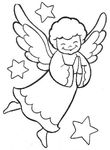 coloriage gratuit enfant Anges