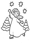 coloriage gratuit Anges