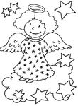 coloriage gratuit Anges