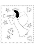 coloriage gratuit Anges