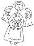 coloriage gratuit enfant Anges