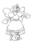 coloriage gratuit Anges