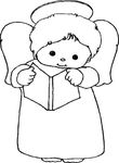 coloriage gratuit enfant Anges