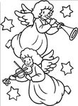 coloriage gratuit enfant Anges