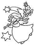 coloriage gratuit Anges