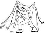 coloriage gratuit enfant Camping