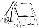 coloriage gratuit enfant Camping