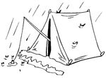 coloriage gratuit enfant Camping