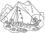 dessin gratuit Camping