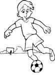 coloriage gratuit enfant Football