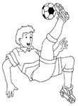 coloriage gratuit enfant Football
