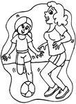 coloriage gratuit Football