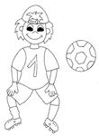 coloriage gratuit enfant Football