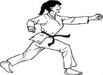 coloriage gratuit enfant Judo