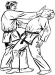dessin gratuit Judo