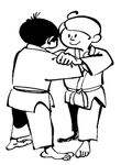 coloriage gratuit Judo