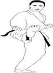 dessin gratuit Judo