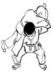 coloriage gratuit Judo
