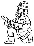 coloriage gratuit Pompiers