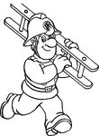 coloriage gratuit Pompiers
