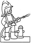 dessin gratuit Pompiers