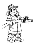 dessin gratuit Pompiers