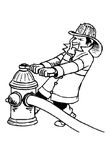 coloriage gratuit Pompiers