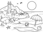 coloriage gratuit enfant Vacances