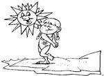 coloriage gratuit enfant Vacances