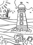 coloriage gratuit enfant Vacances