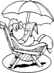 coloriage gratuit enfant Vacances
