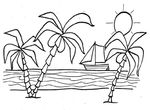 coloriage gratuit enfant Vacances