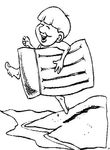 coloriage gratuit enfant Vacances