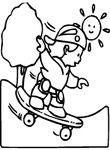 coloriage gratuit enfant Vacances