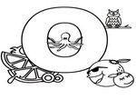 coloriage gratuit Alphabet Jouets