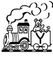 dessin gratuit Alphabet Trains