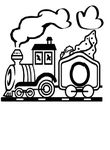 dessin gratuit Alphabet Trains