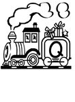 coloriage gratuit Alphabet Trains