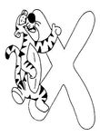 coloriage gratuit enfant Alphabet Winnie L Ourson