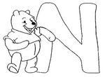 dessin gratuit Alphabet Winnie L Ourson