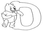 dessin gratuit Alphabet Winnie L Ourson