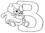 coloriage gratuit Alphabet Winnie L Ourson