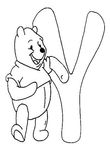 coloriage gratuit enfant Alphabet Winnie L Ourson