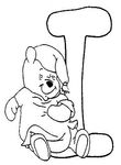 coloriage gratuit enfant Alphabet Winnie L Ourson